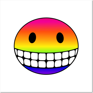 Rainbow Smiley Posters and Art